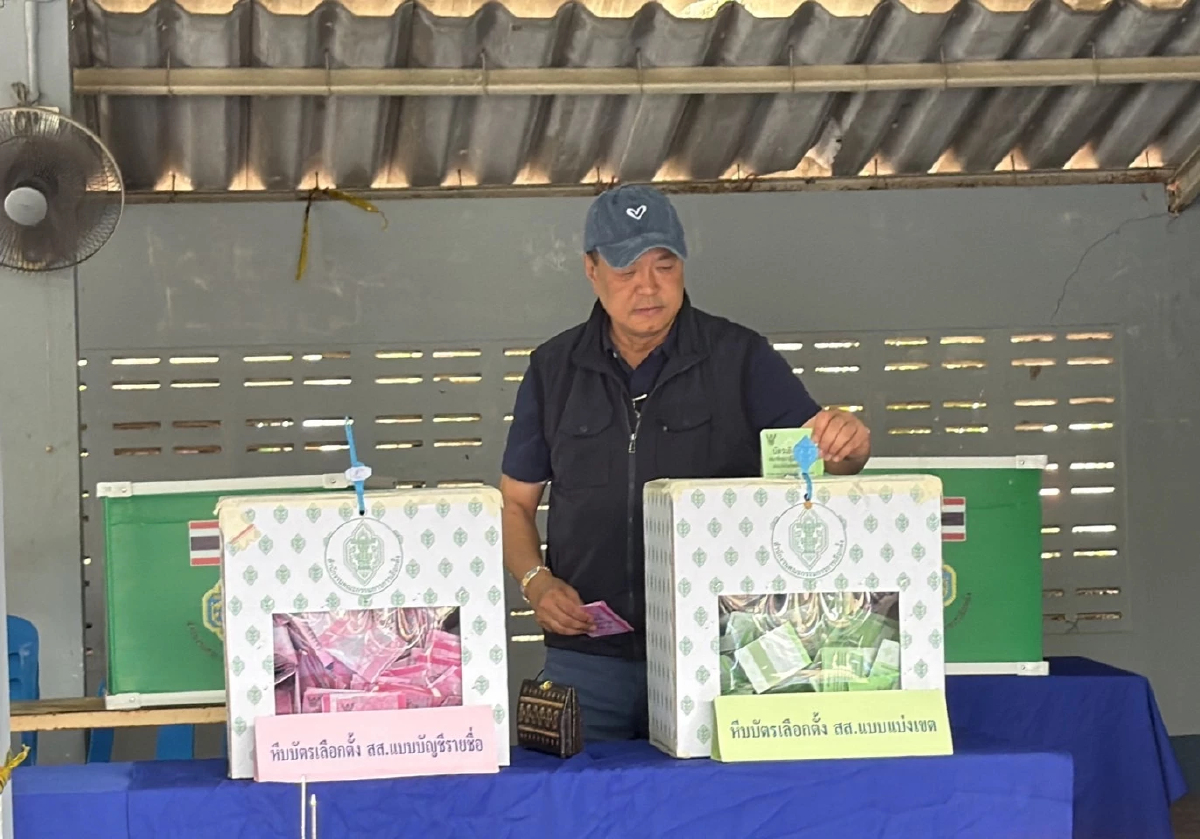 ’อนุทิน‘ใช้สิทธิ์เขต2 บุรีรัมย์ เชื่อ ประชาชนตื่นตัวเลือกตั้ง จับตาประกาศท่าทีค่ำนี้