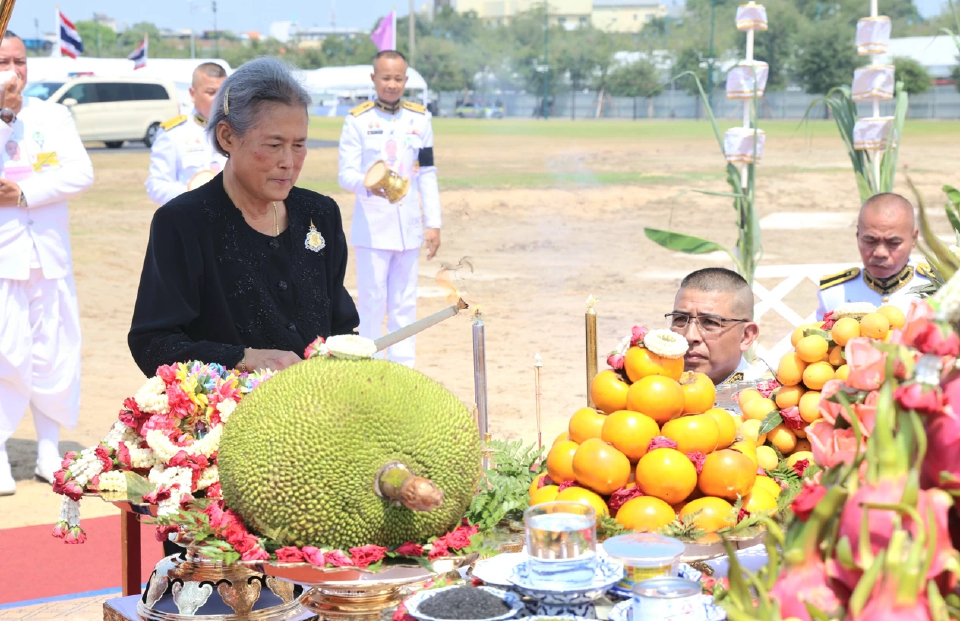 กรมสมเด็จพระเทพฯ ทรงประกอบพิธีปักหมุดวางผังก่อสร้างพระเมรุมาศ