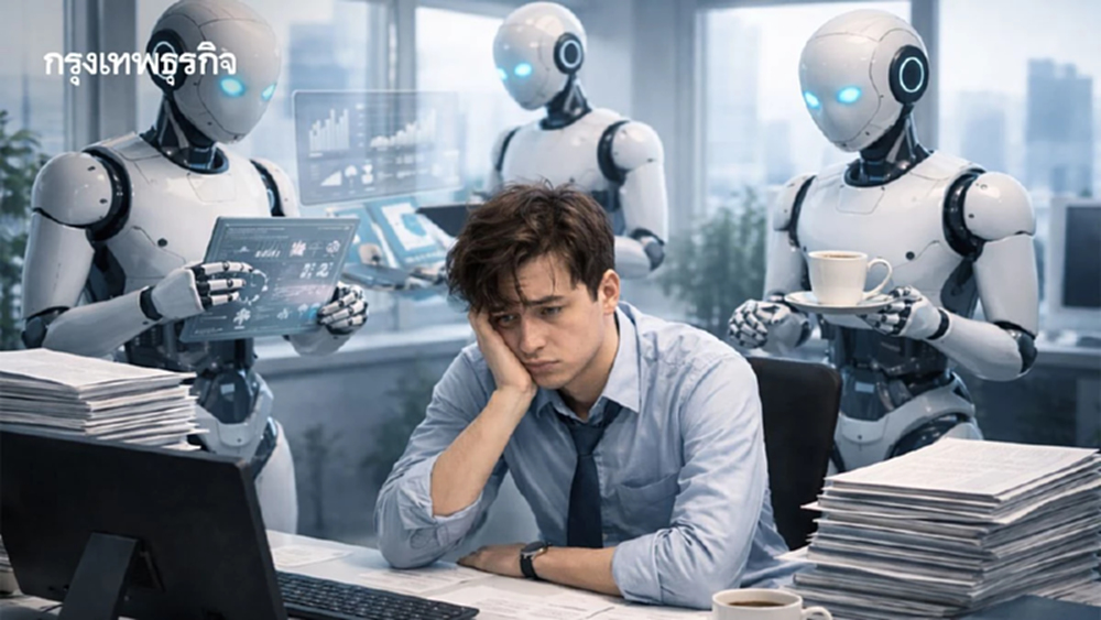วิจัยชี้ AI ทำให้พนักงานเผชิญภาวะหมดไฟ เหตุงานเพิ่มตามความสามารถที่ขยายขึ้น