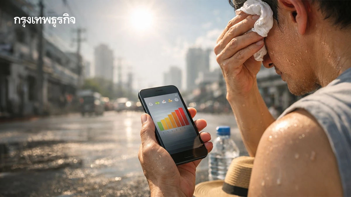 ร้อนจัด 43°! เช็กดัชนีความร้อนรายชั่วโมงแอป LifeDee เลี่ยงฮีทสโตรก