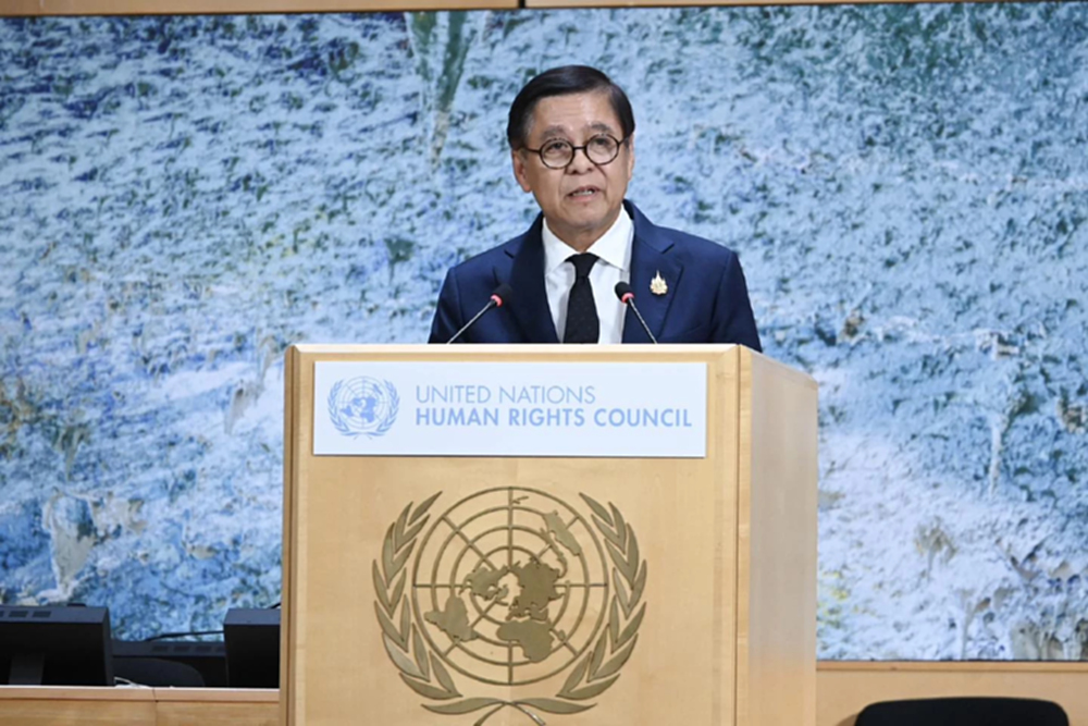 สีหศักดิ์แถลงสิทธิมนุษยชน UN ชูปราบคอลเซ็นเตอร์ข้ามชาติ