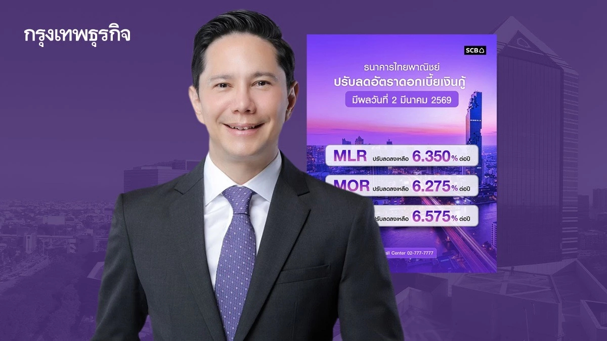 ธนาคารไทยพาณิชย์ ลดดอกเบี้ยเงินกู้สูงสุด 0.15% หนุนการฟื้นตัวของเศรษฐกิจ  บรรเทาภาระลูกค้า
