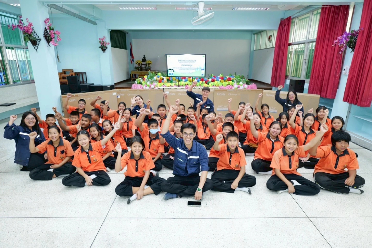 'ซีแอนด์จี' ปันน้ำใจ มอบ Smart TV หนุนการศึกษา ร.ร.มนต์จรัสสิงห์อนุสรณ์