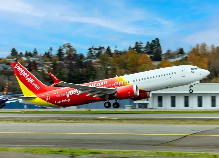 ‘เวียตเจ็ทไทยแลนด์’ ส่งโบอิ้ง 737-8 บินเส้นทางอินเตอร์ครั้งแรก ‘กรุงเทพฯ-ญาจาง’