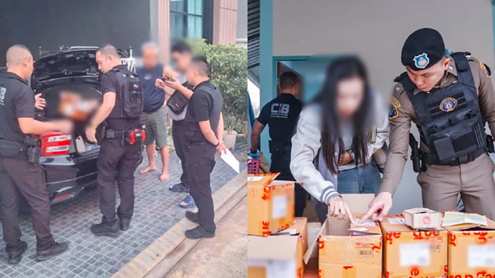 บุกค้น 8 จุด ใน 4 จังหวัด จับ 2 สาว 1 ชาย หลอกนักเรียนแจกซิมส่ง SCAMMER