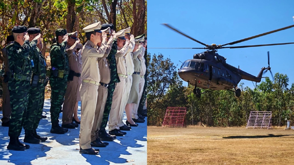 'ในหลวง' ทรงห่วงใยชายแดนไทย-กัมพูชา โปรดเกล้าฯ ให้กำลังใจเยี่ยมทหาร