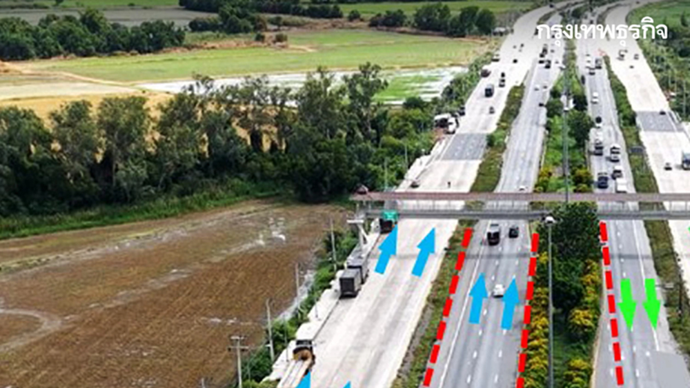 เลี่ยงได้เลี่ยง ปิดถนน 20 วันรวด ทล.9 เบี่ยงสะพานสามโคก ไปบางปะอิน