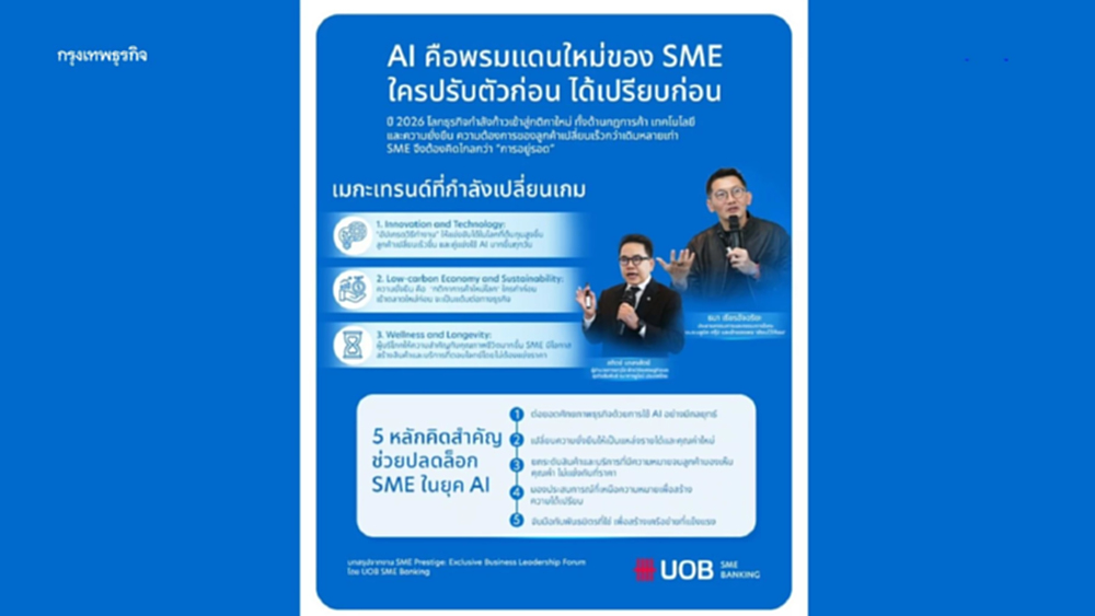 UOB จัดงานสัมมนาพิเศษ Exclusive Business Leadership Forum จุดเปลี่ยนสำคัญของโลกธุรกิจ