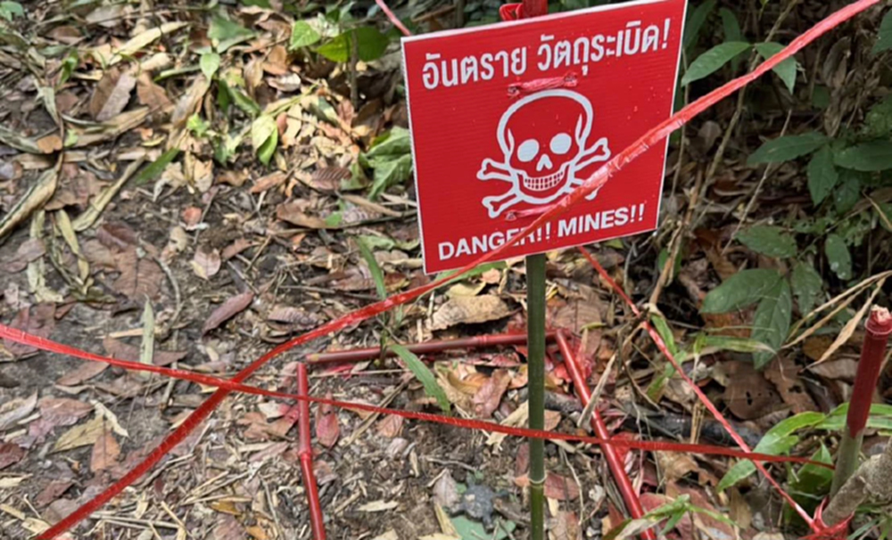 ทร. พบหลักฐานชัด กัมพูชา ลอบวางทุ่นระเบิดในแผ่นดินไทย