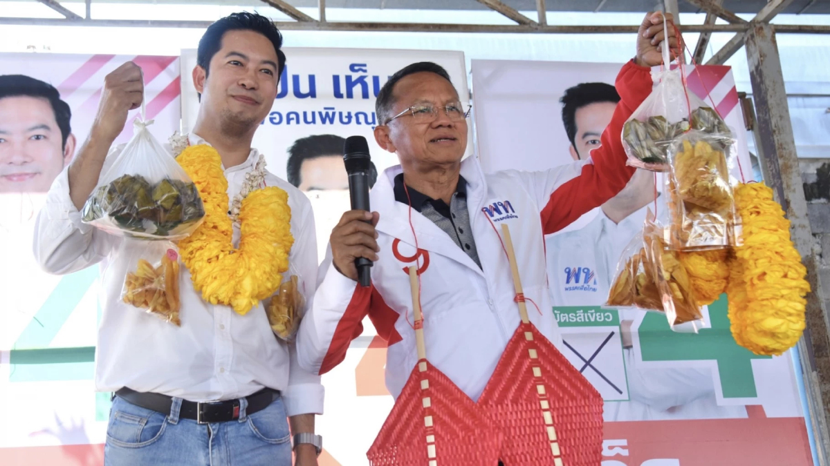 ‘สมศักดิ์’ ปักหลักพิษณุโลก ชู นโยบายเศรษฐีเงินล้าน หาเสียงช่วยผู้สมัคร พท.