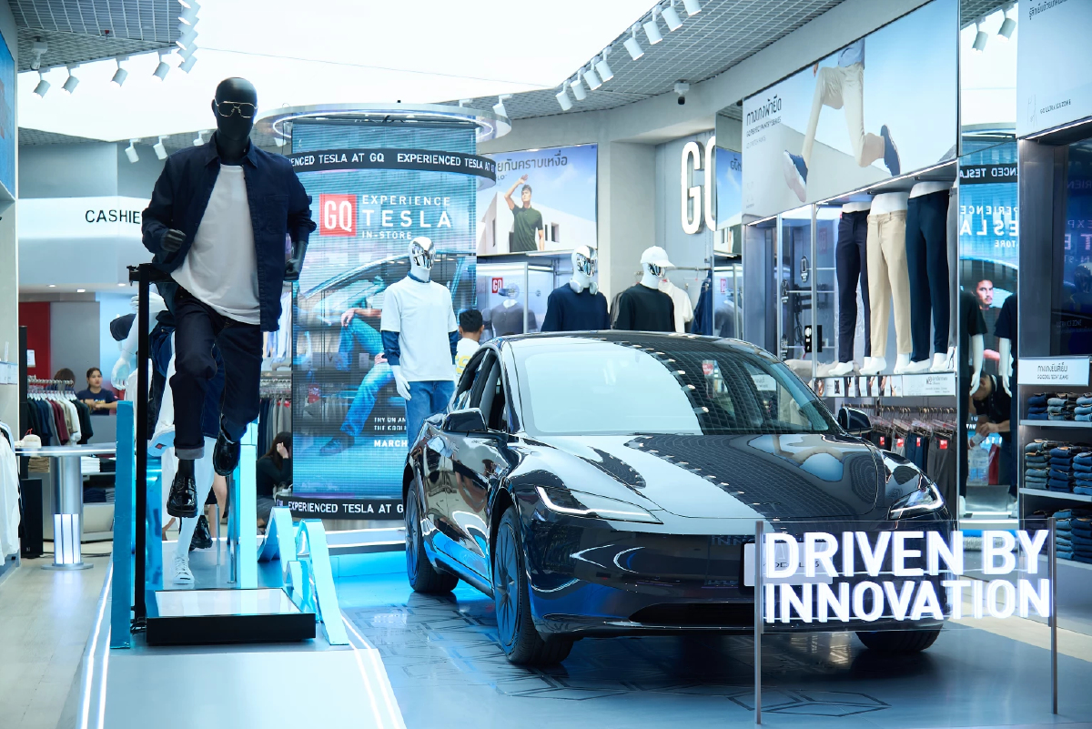 GQ พลิกโฉมสู่ Innovation Lifestyle Space ชวนสัมผัส Tesla Experience ที่เมกาบางนา