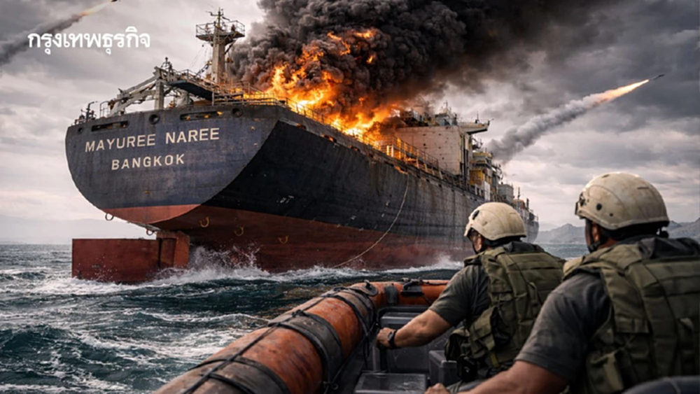 'เรือมยุรี นารี' ถูกโจมตี กรมเจ้าท่า เร่งช่วย 3 ลูกเรือสูญหาย