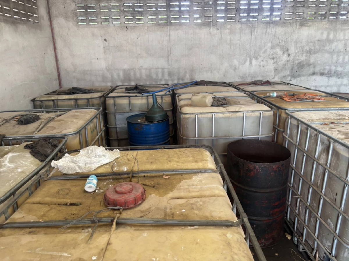 'พลังงาน' ลงพื้นที่สระบุรี พบลักลอบเก็บน้ำมันโดยไม่ได้รับอนุญาต 40,000 ลิตร