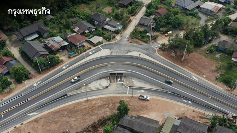 เปิดใช้แล้ว ทางลอด-ทางขนาน ทล.1152 เชียงราย แก้จุดเสี่ยงเกิดอุบัติเหตุซ้ำซาก
