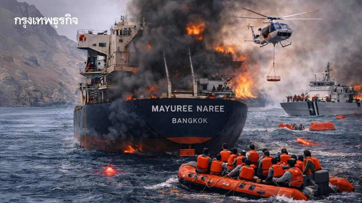 PSL แจง "เรือมยุรี นารี"มีประกันคุ้มครองไร้บรรทุกสินค้า พร้อมช่วยเหลือลูกเรือ 3 รายจาก 23 รายก่อน