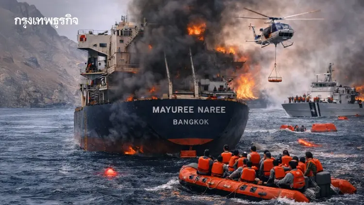 PSL แจง "เรือมยุรี นารี"มีประกันคุ้มครองไร้บรรทุกสินค้า พร้อมช่วยเหลือลูกเรือ 3 รายจาก 23 รายก่อน