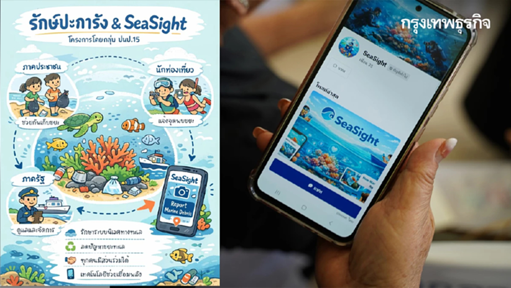 น้องเต่าไม่เศร้าแล้ว! 'SeaSight' LINE OA แก้ขยะทะเลและปะการัง
