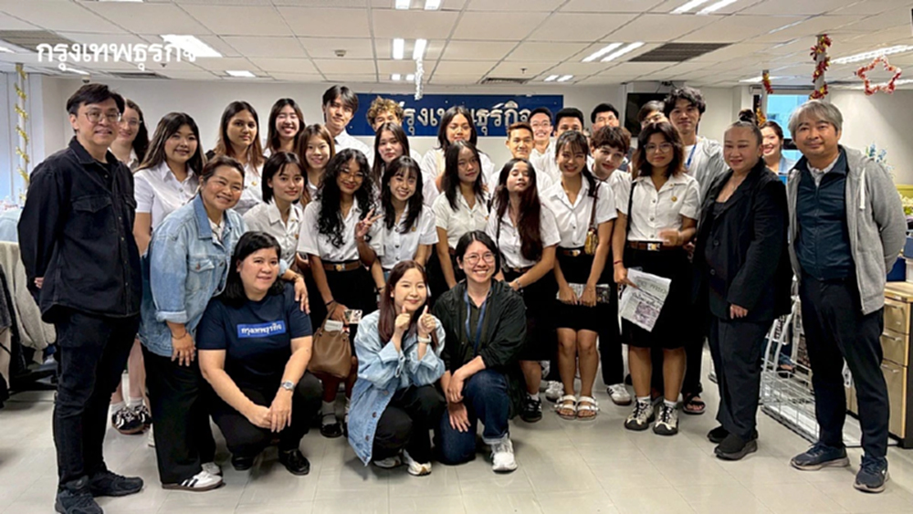 ‘กรุงเทพธุรกิจ’ เปิดบ้านรับ นศ. ‘ธรรมศาสตร์’ ดูงานสื่อ ท่ามกลางระเบียบโลกเปลี่ยน