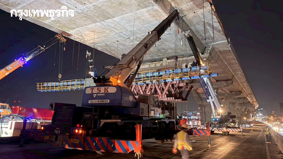 เปิดแล้ว 'ถนนพระราม 2' คืนผิวจราจรทางหลัก M82 ตอน 7 หลังเหตุเครนถล่ม