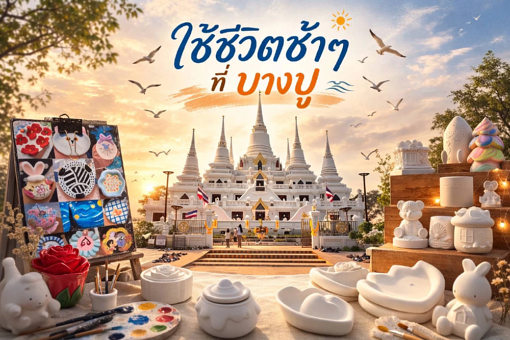 ใช้ชีวิตช้าๆ ที่ 'บางปู' วันสบาย แวะทำ DIY เข้าวัด เติมบุญ เติมพลังใจชีวิต