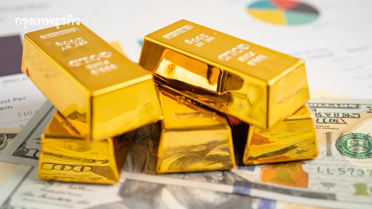 ราคาทองคำโลกพุ่งขึ้นเกือบ 2% ดอลลาร์อ่อนค่า คลายกังวลเงินเฟ้อ