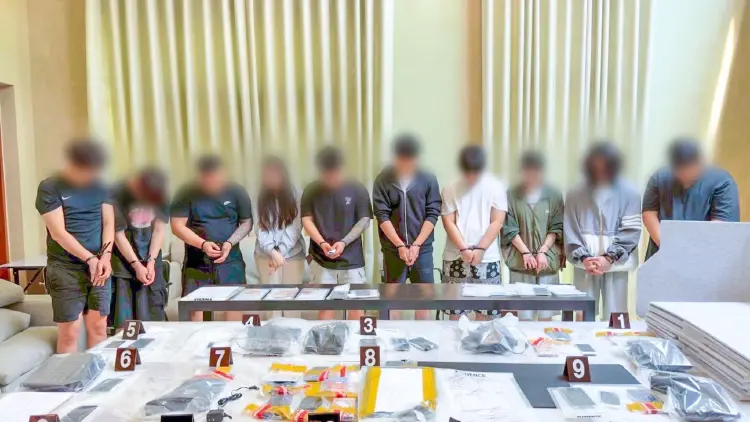 จับ 11 เกาหลีคาบ้านหรูย่านรามอินทรา โทรหลอกโอนเงิน 3 พันล้านวอน