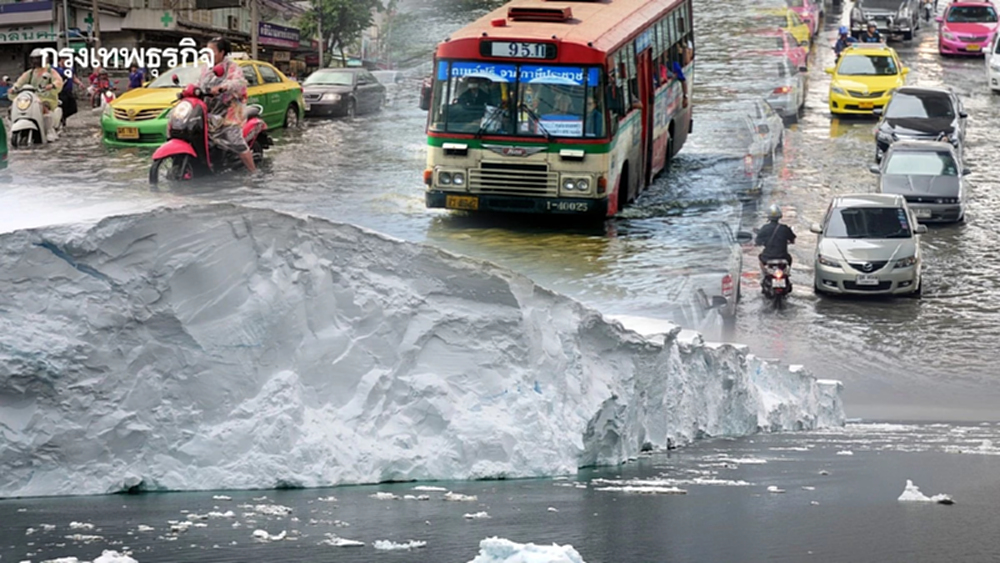 ‘ธารน้ำแข็งวันสิ้นโลก’ ละลายเร็ว เมืองชายฝั่งจม ‘กรุงเทพฯ-ปริมณฑล’ เจอน้ำท่วม กระทบกว่า 7 ล้านคน