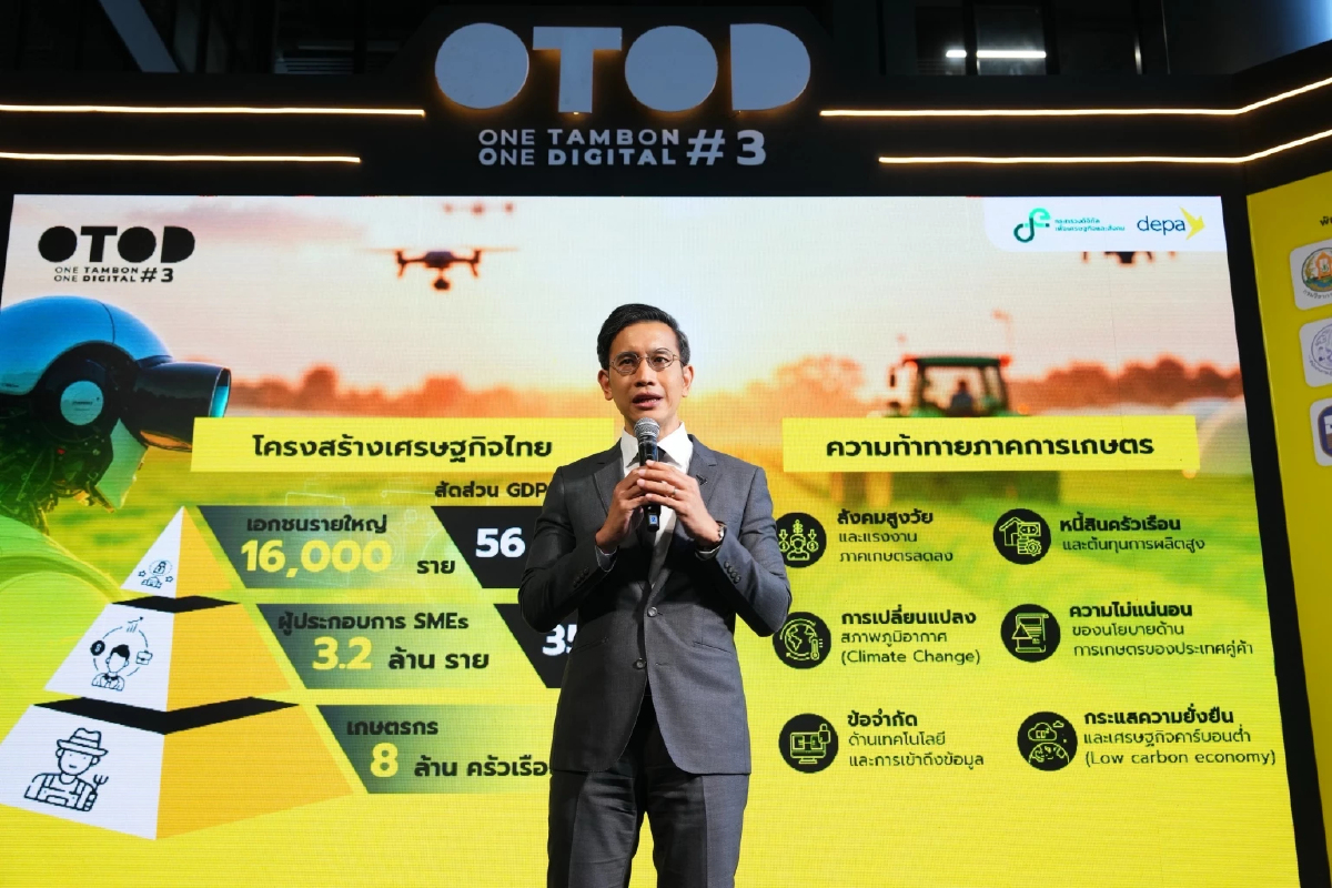 'ดีป้า' เปิดตัว OTOD #3 พลิกโฉมเกษตรไทยสู่ยุคอัจฉริยะ หวังปั้นเม็ดเงิน 500 ล้านบ.