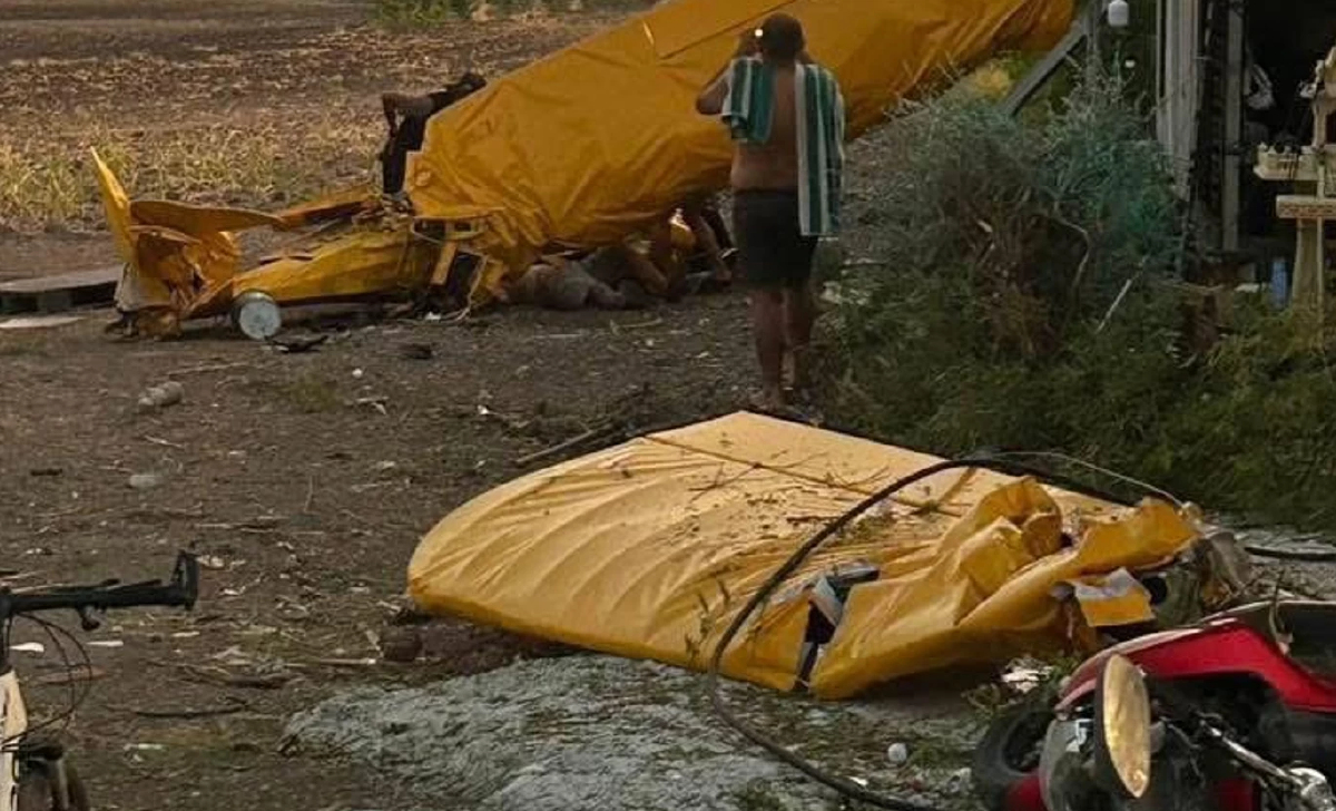 เกิดเหตุเครื่องบินเล็กตก ในพื้นที่ อ.พระพุทธบาท สระบุรี เจ็บ 1 ราย