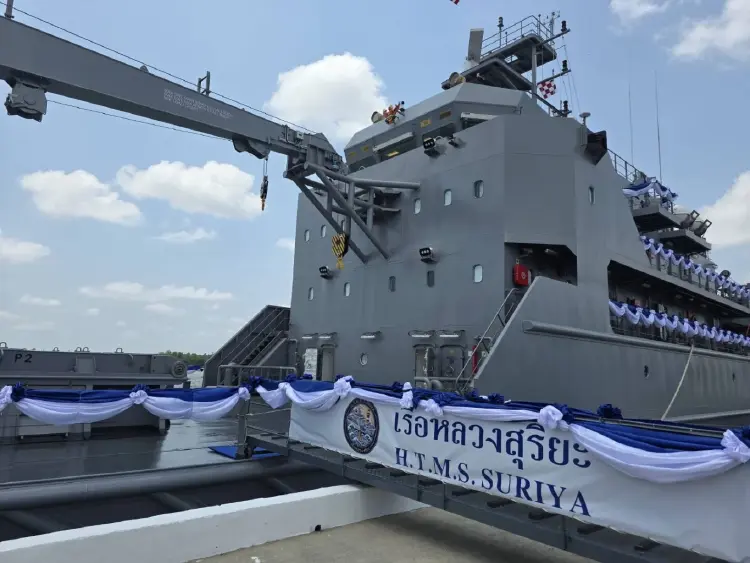 ผบ.ทร. รับมอบ 'เรือหลวงสุริยะ'ลำใหม่ ต่อโดยคนไทย เสริมทัพทางทะเล