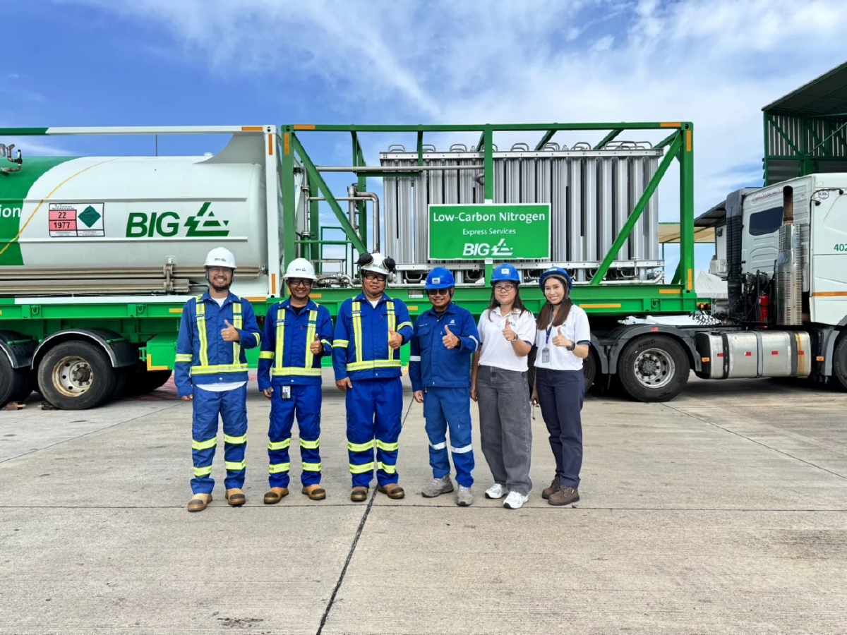 บีไอจี จับมือ HMC Polymers ใช้ Low‑Carbon Nitrogen Express Service