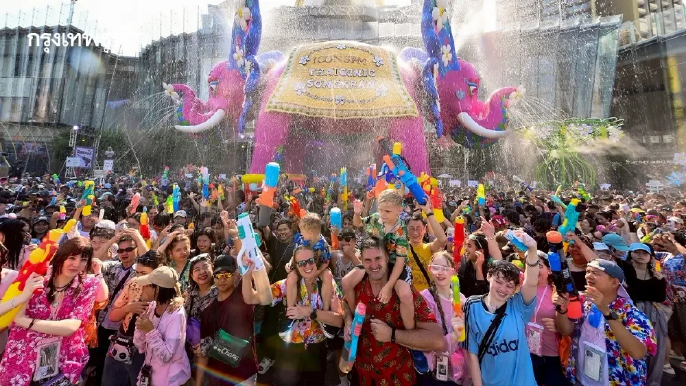 สงกรานต์ 'ไอคอนสยาม' ประสบความสำเร็จเกินคาด ดึงนักท่องเที่ยว 1.47 ล้านคน
