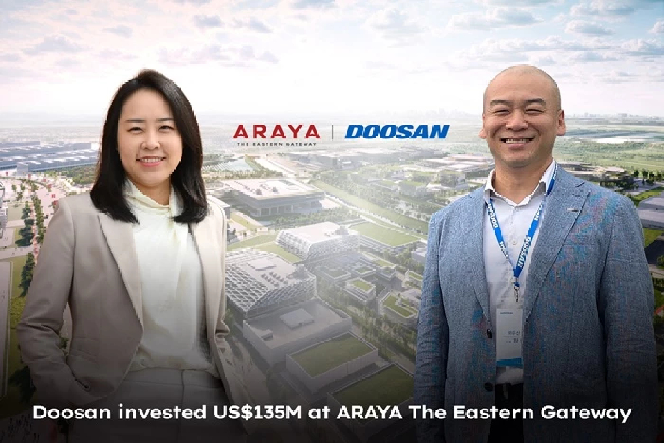 AI บูม ARAYA ดึง Doosan ปักหมุดไทย 4.7 พันล้าน ตั้งฐานชิ้นส่วนโลก