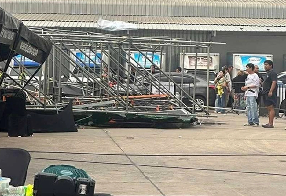 พายุถล่มสระบุรี! ป้ายยักษ์ล้มกลางตลาดพงษ์ศิริ เจ็บระนาว 12 ราย