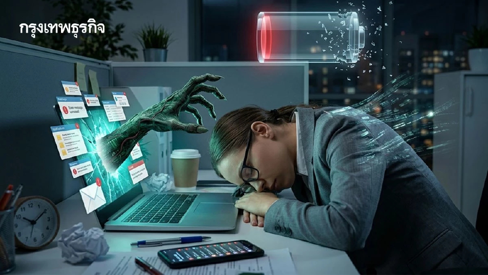 ภาวะ Digital Exhaustion 'หน้าจอ' สูบพลังงานชีวิต วัยทำงานหนีไป!