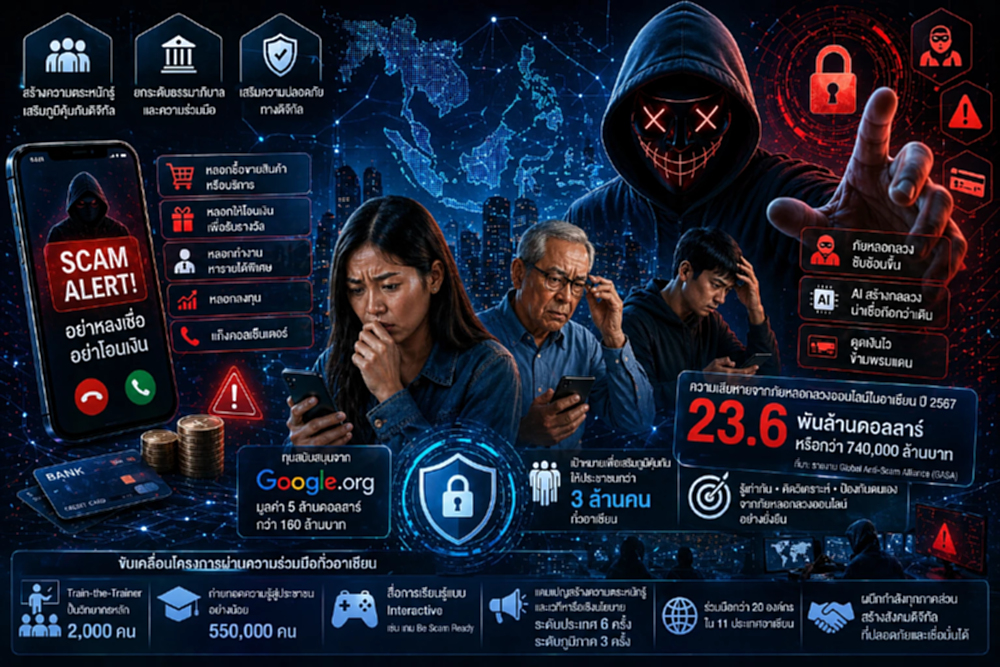 เมื่อ ‘เอไอ’ เร่งเกมหลอกลวง - ‘อาเซียน’ ขยับใหญ่  สร้างเกราะป้องกันภัยไซเบอร์ทั้งภูมิภาค