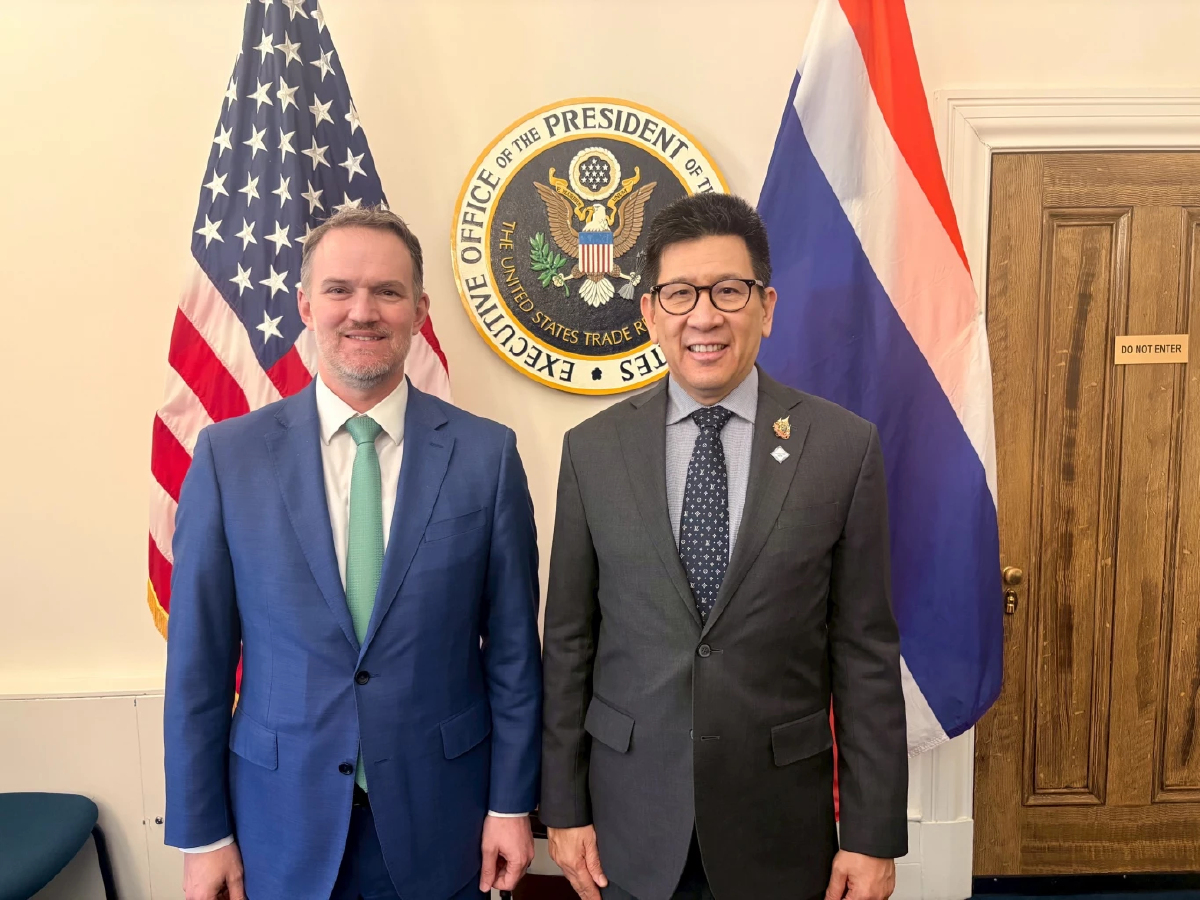 เอกนิติ พบ เอมิสัน กรีเออร์ ผู้แทนการค้าสหรัฐ หารือความร่วมมือเศรษฐกิจสองประเทศ