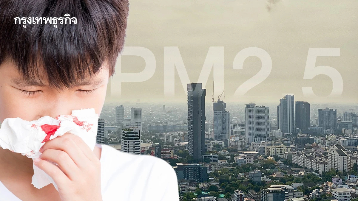 ฝุ่น PM2.5 ทำเด็กเลือดกำเดาไหล! เช็กวิธีหยุดเลือดและป้องกัน