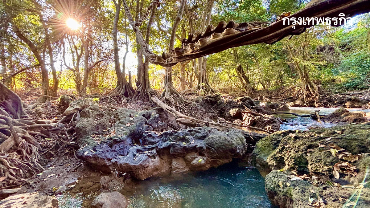 หน้าร้อน ปักหมุดเที่ยวเลย 'น้ำตกท่าสวรรค์' อ.นาด้วง น้ำใสไหลเย็น