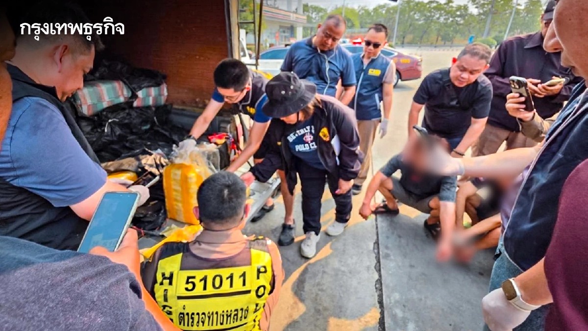 รวบคาปั๊ม 3 ผู้ต้องหา แก๊งวัยรุ่นสร้างตัว รับงานขนยาบ้า 8 ล้านเม็ด หวังเงินค่าจ้าง 5 แสน