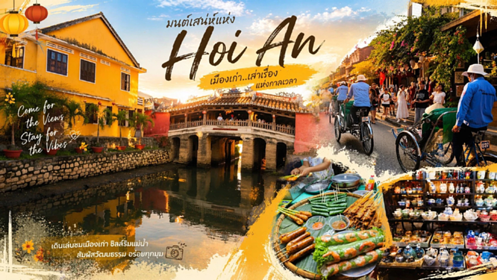 เปิดเสน่ห์ 'ฮอยอัน' เมืองมรดกโลก เที่ยวครบในวันเดียว จากคาเฟ่วิวสวยสู่ตลาดยามค่ำคืน