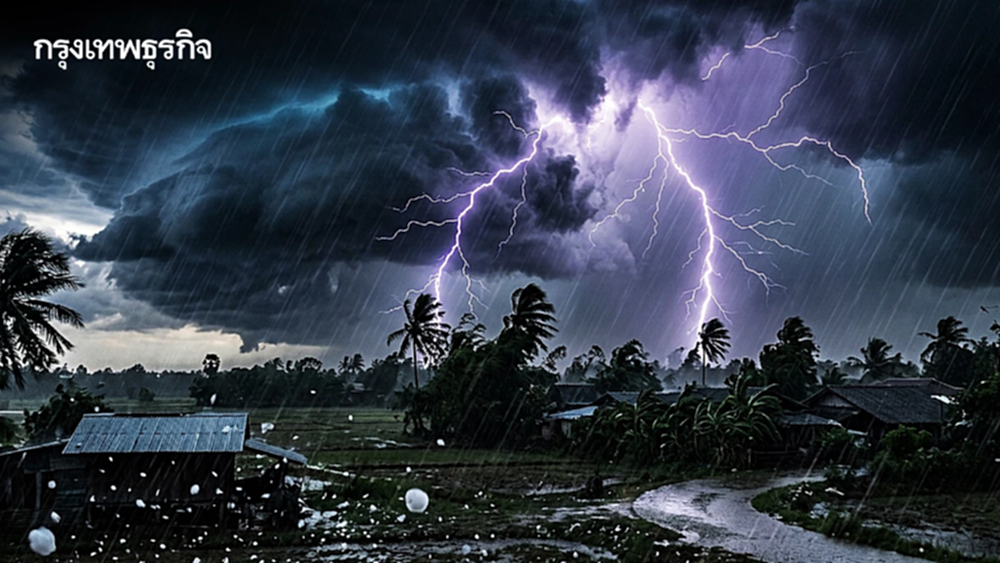 เตือน พายุฤดูร้อน 29 เม.ย. - 1 พ.ค. รายชื่อ 48 จว. ระวังพายุฝน ลมแรง ฟ้าผ่า ลูกเห็บตก