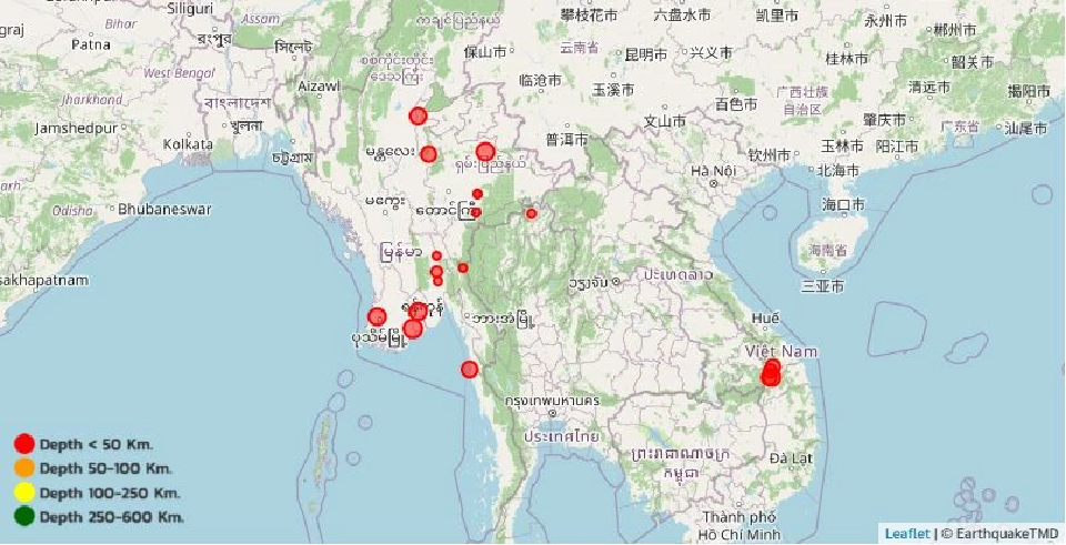 ไทย 'แผ่นดินไหว' วันนี้ที่เชียงราย ตรวจสอบอัปเดตล่าสุด