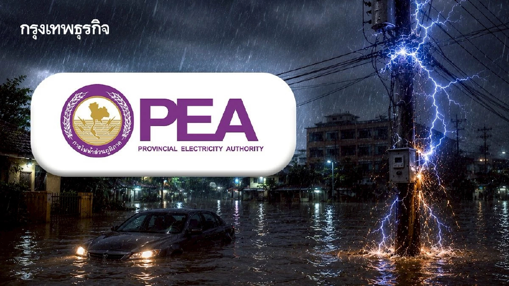 PEA เตือนรับมือฝนตกหนัก-น้ำท่วมฉับพลัน เปิด 5 วิธีเอาตัวรอดไฟรั่ว