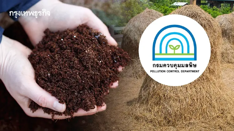 คพ. รุกแก้ฝุ่น PM2.5 เปลี่ยนฟางข้าวเป็นปุ๋ยหมัก ลดการเผายั่งยืน
