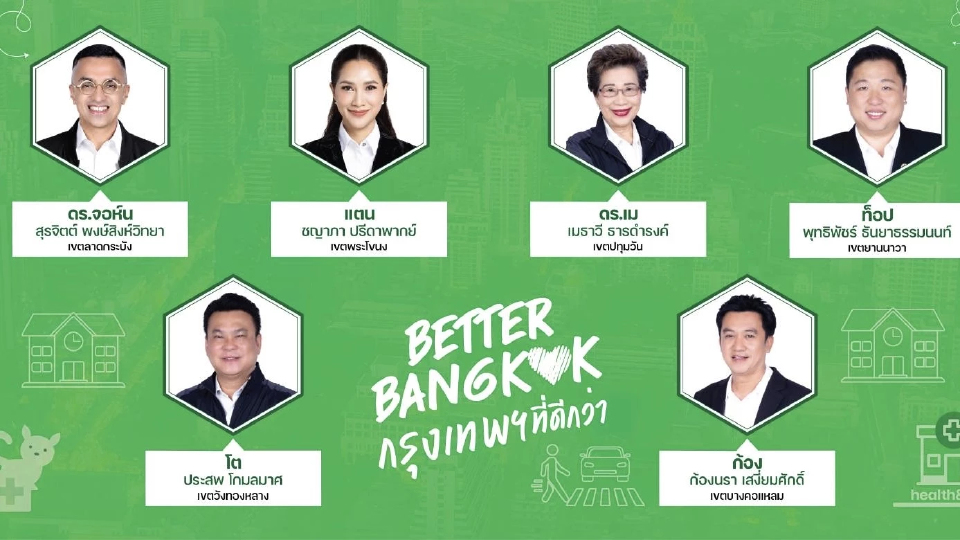 Better Bangkok เปิด6ผู้สมัคร ส.ก. ชู4นโยบาย ผุด รพ.สัตว์ พลิกโฉม รร.สังกัด กทม.