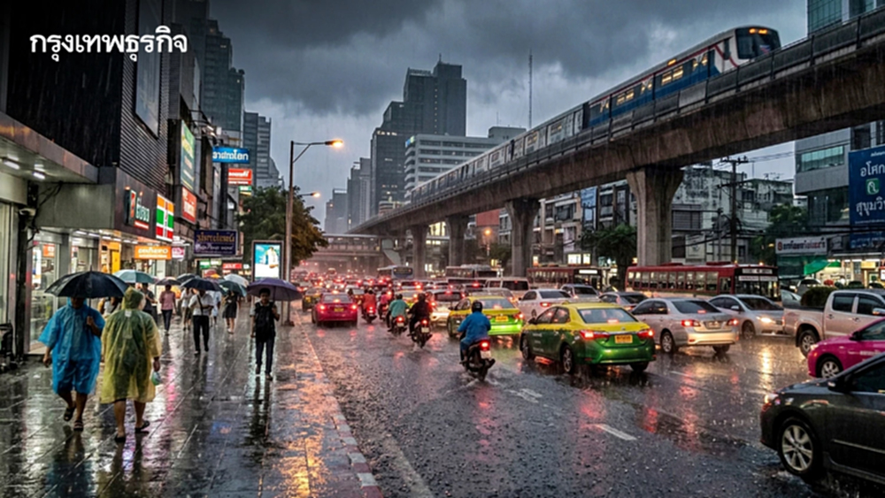 กทม. อ่วมฝนถล่มเย็นนี้ อุตุฯเตือน อากาศแปรปรวน ฝนตกหนัก ลมแรง 7-10 พ.ค.