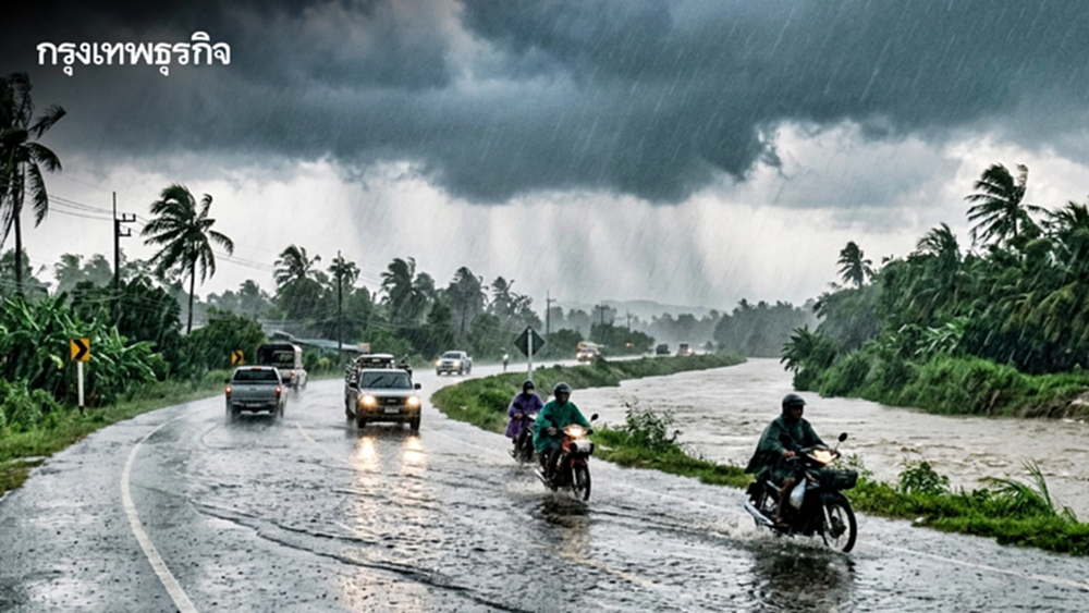 อุตุฯ เตือน ทั่วไทยฝนตกหนัก 40 จว. เสี่ยงน้ำท่วมฉับพลัน ทะเลคลื่นแรง เรือเล็กงดออกฝั่ง