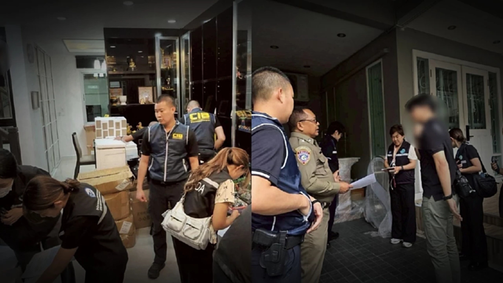 ยึดของกลาง 22 ล้าน แหล่งเครื่องสำอางจำแลง ส่งคลินิกเสริมความงาม