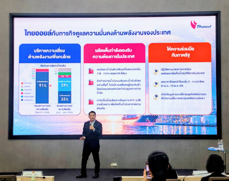'ไทยออยล์' หวั่นครึ่งปีหลังขาดทุนสต๊อกน้ำมันหนักไตรมาส 3